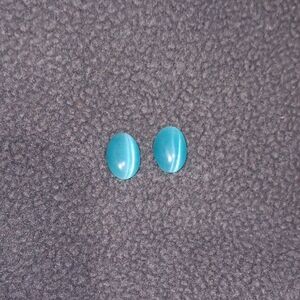 Turquoise Oval Cabochon - Teal Blue Stones